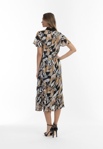 faina women's midi dress with all-over print