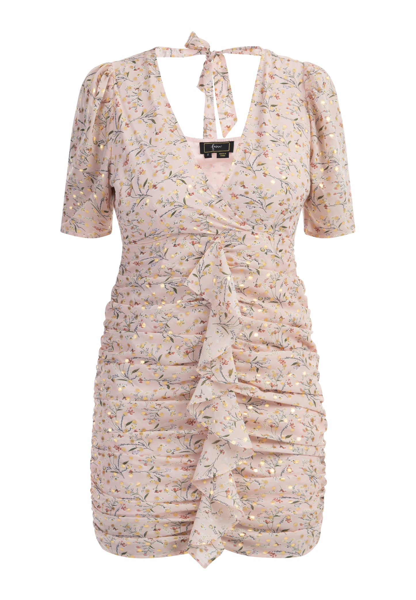 faina women's draped dress