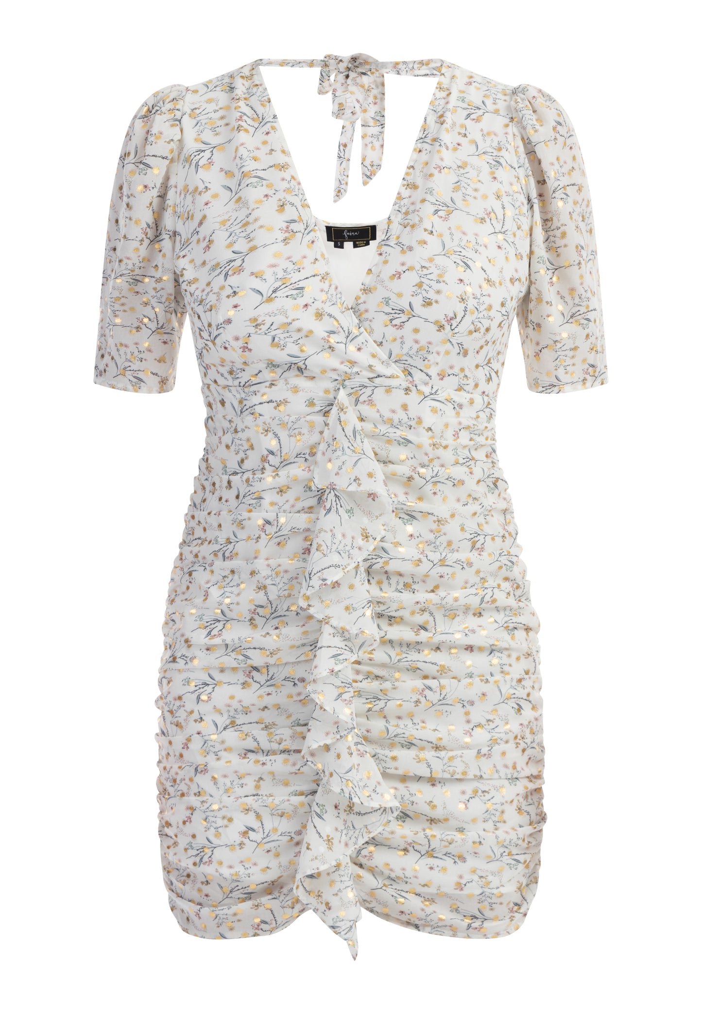 faina women's draped dress