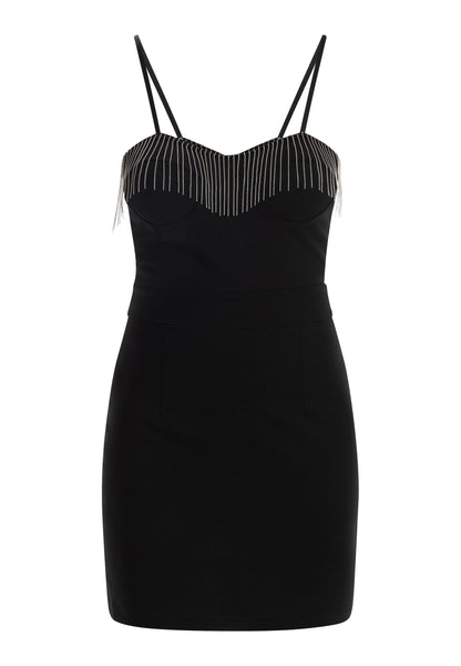 faina women's mini dress with pearl necklaces