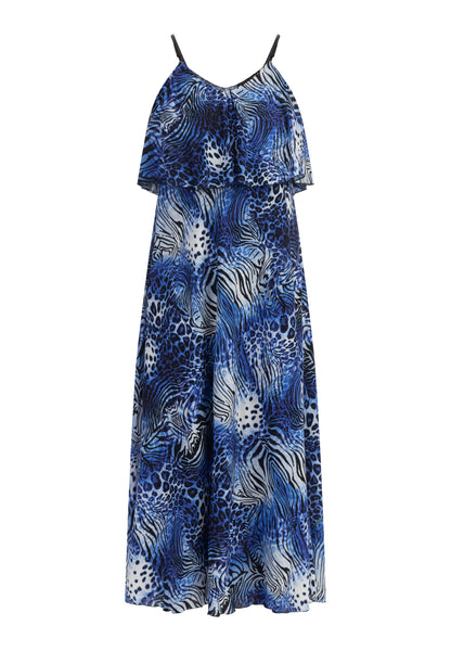 faina women's animal print maxi dress