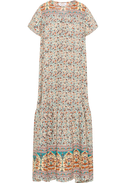 usha FESTIVAL women's summer dress with floral print