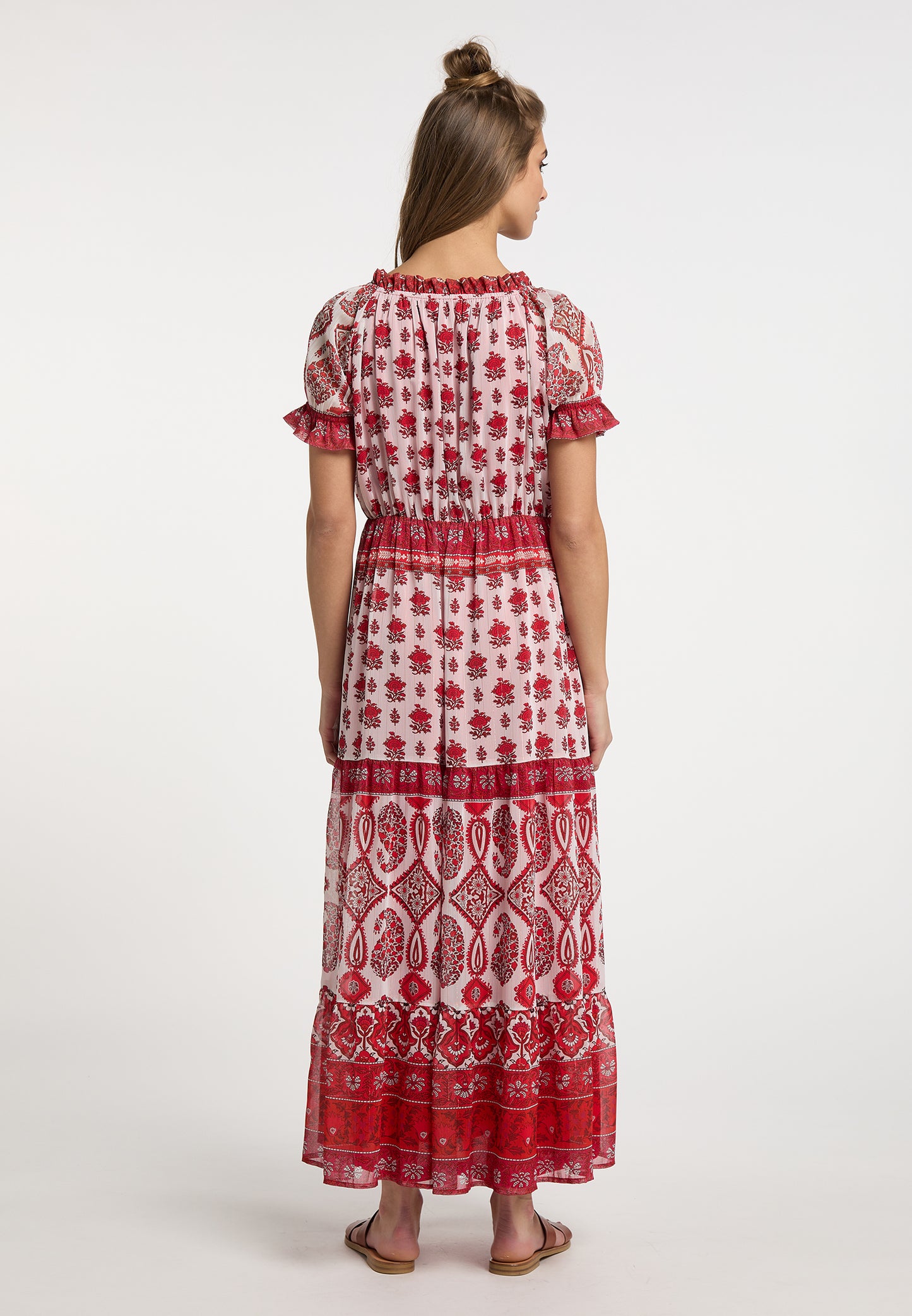 usha FESTIVAL women's maxi dress with all-over print