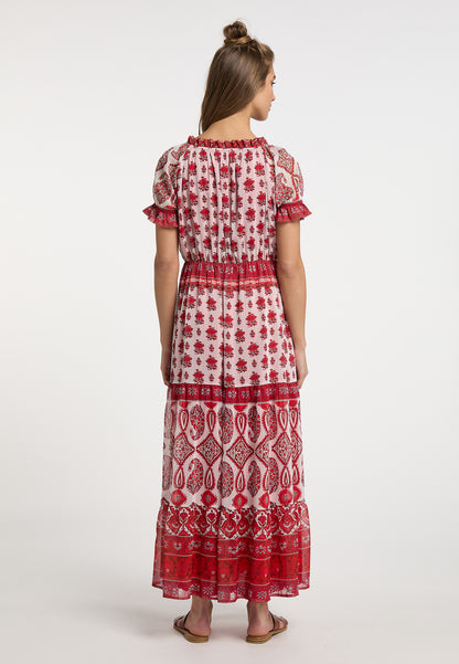 usha FESTIVAL women's maxi dress with all-over print