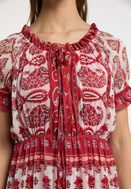 usha FESTIVAL women's maxi dress with all-over print