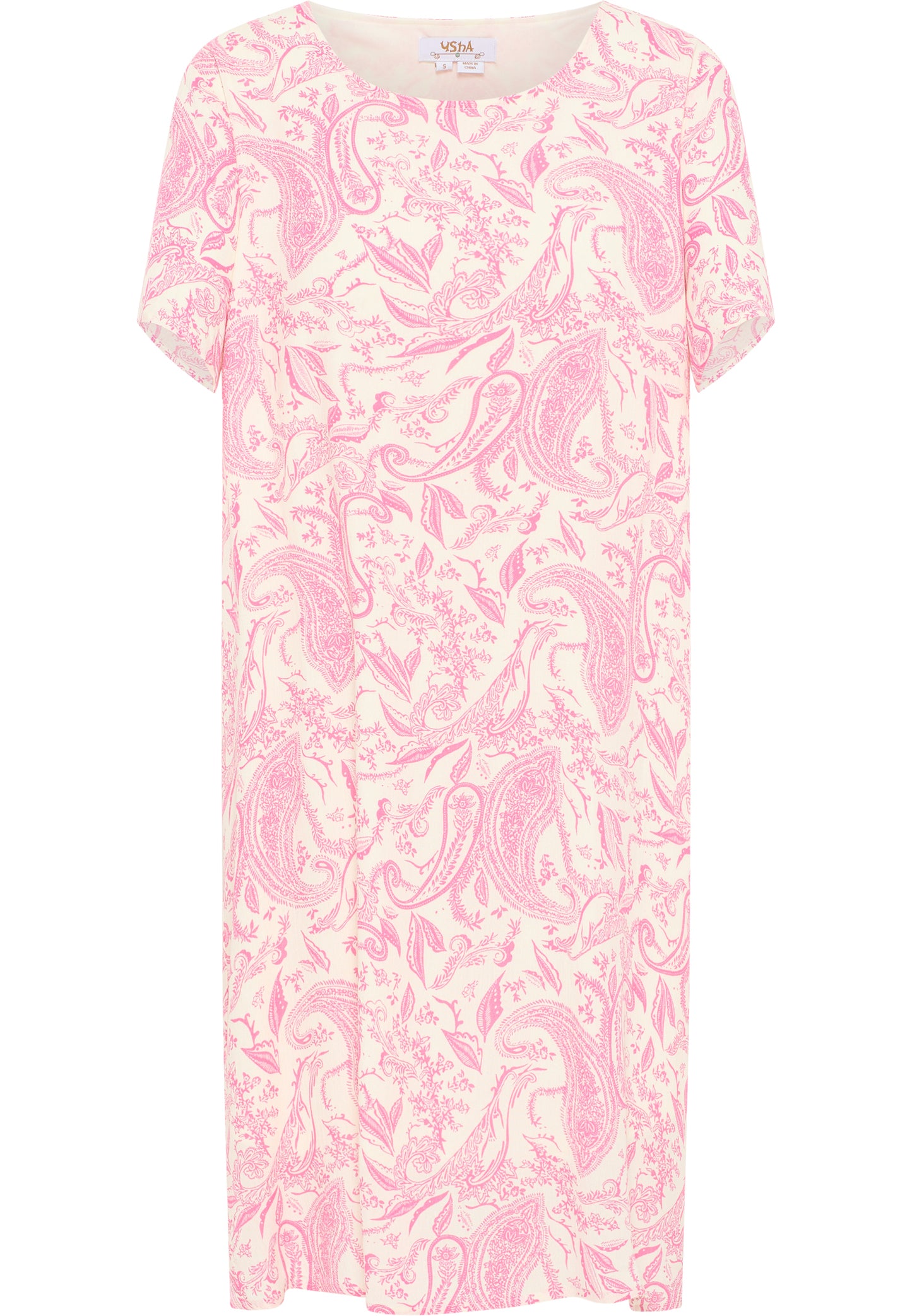 usha FESTIVAL women's short sleeve dress