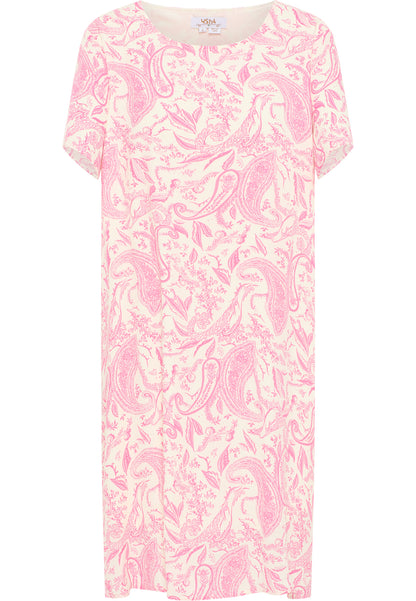 usha FESTIVAL women's short sleeve dress
