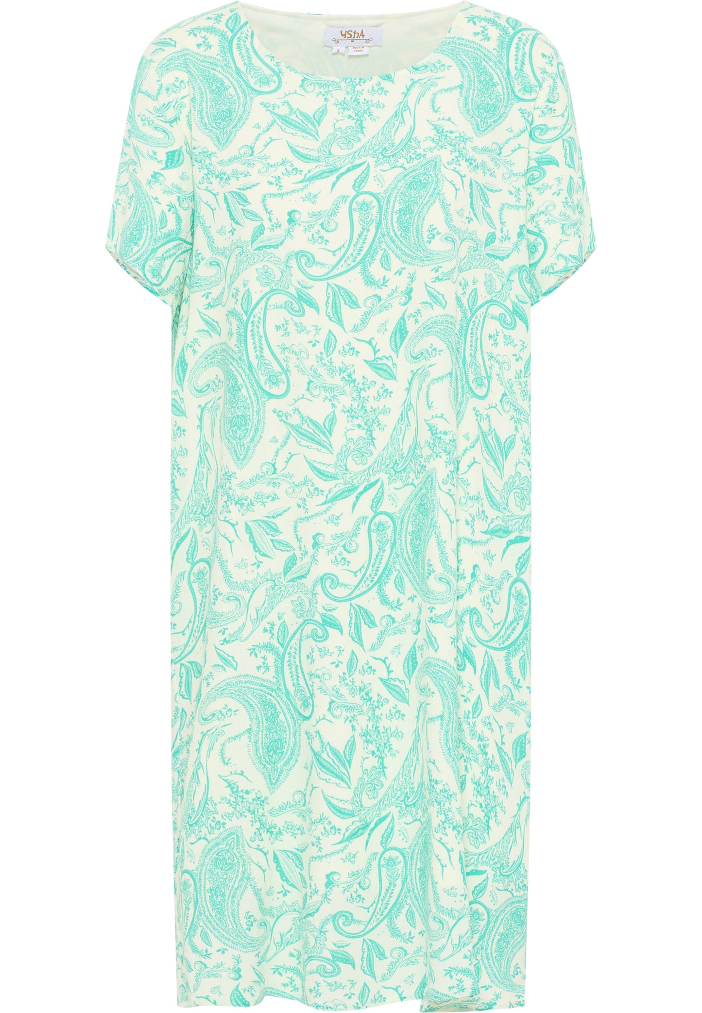 usha FESTIVAL women's short sleeve dress