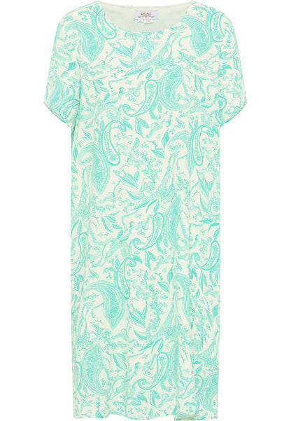 usha FESTIVAL women's short sleeve dress