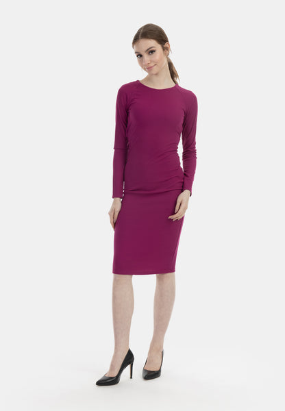 myMo at night women's long sleeve midi dress