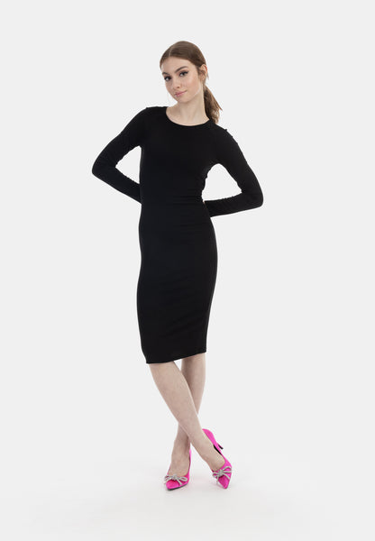 myMo at night women's long sleeve midi dress