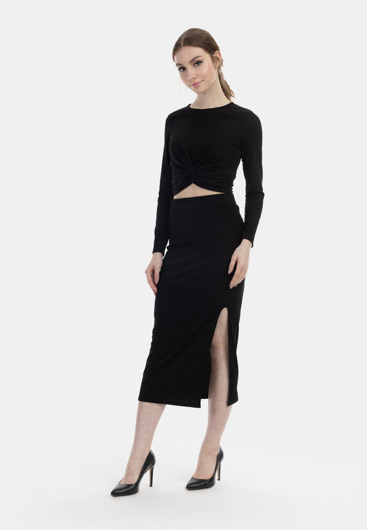 myMo at night women's jersey midi skirt