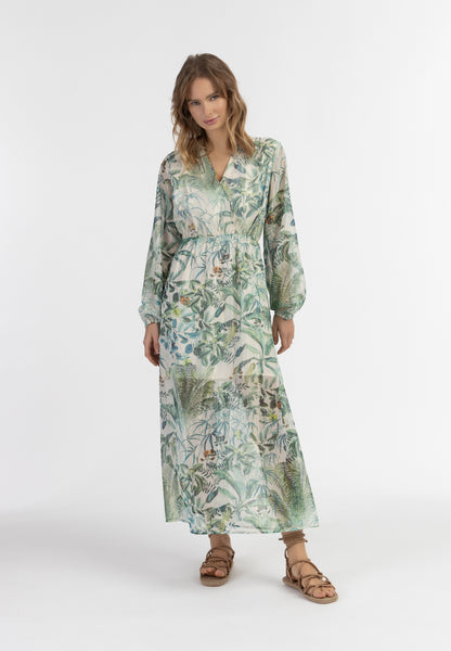 IZIA women's maxi long sleeve dress