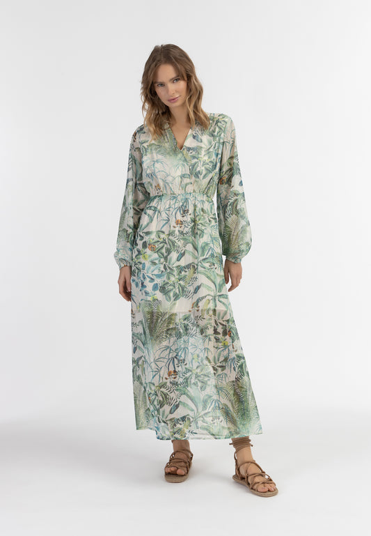 IZIA women's maxi long sleeve dress