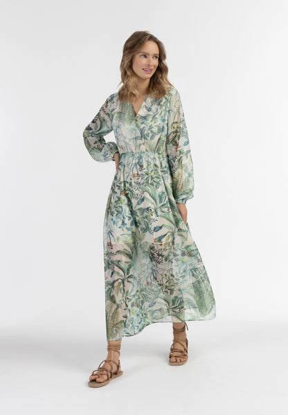 IZIA women's maxi long sleeve dress