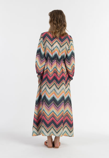 IZIA women's maxi long sleeve dress
