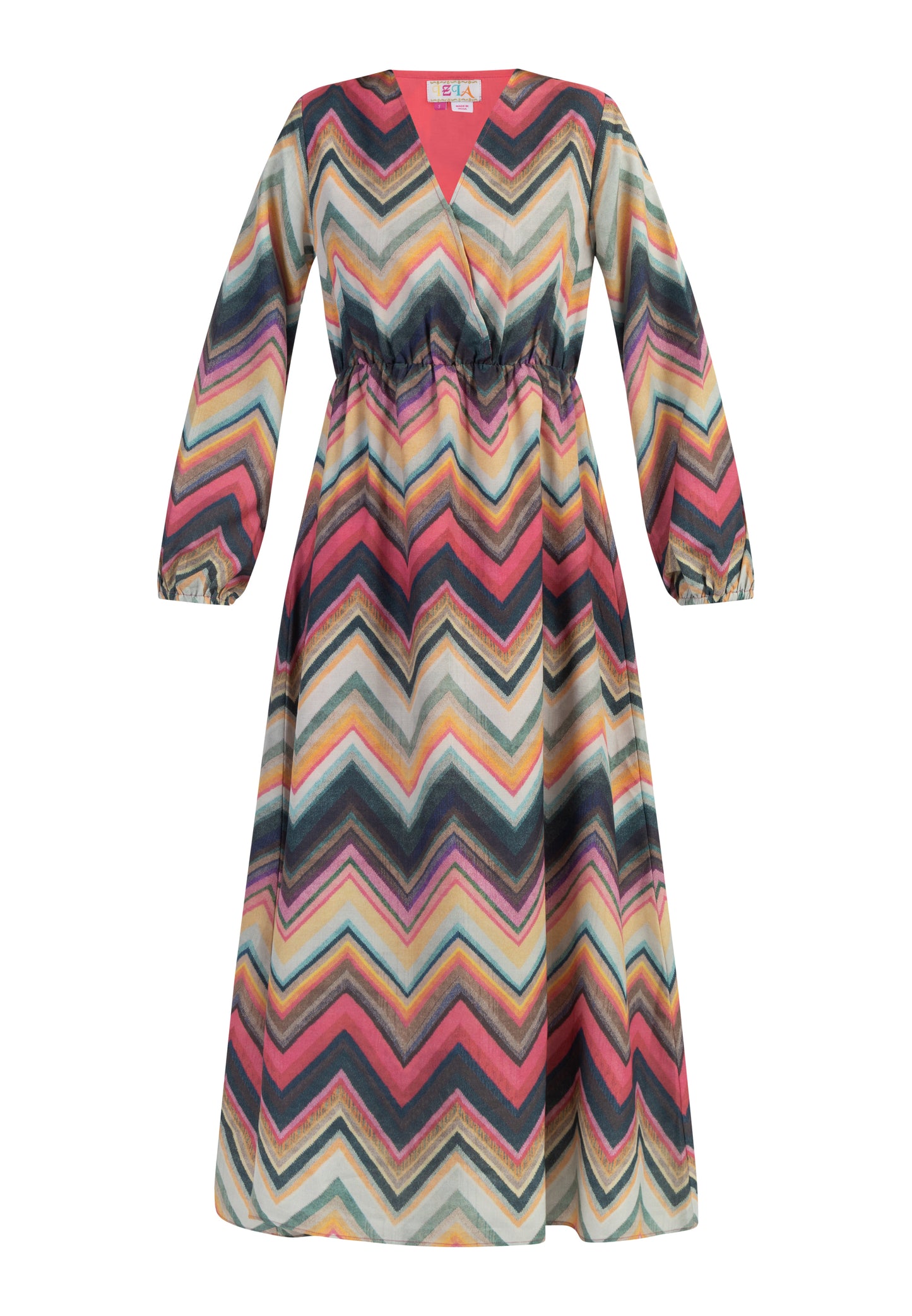 IZIA women's maxi long sleeve dress