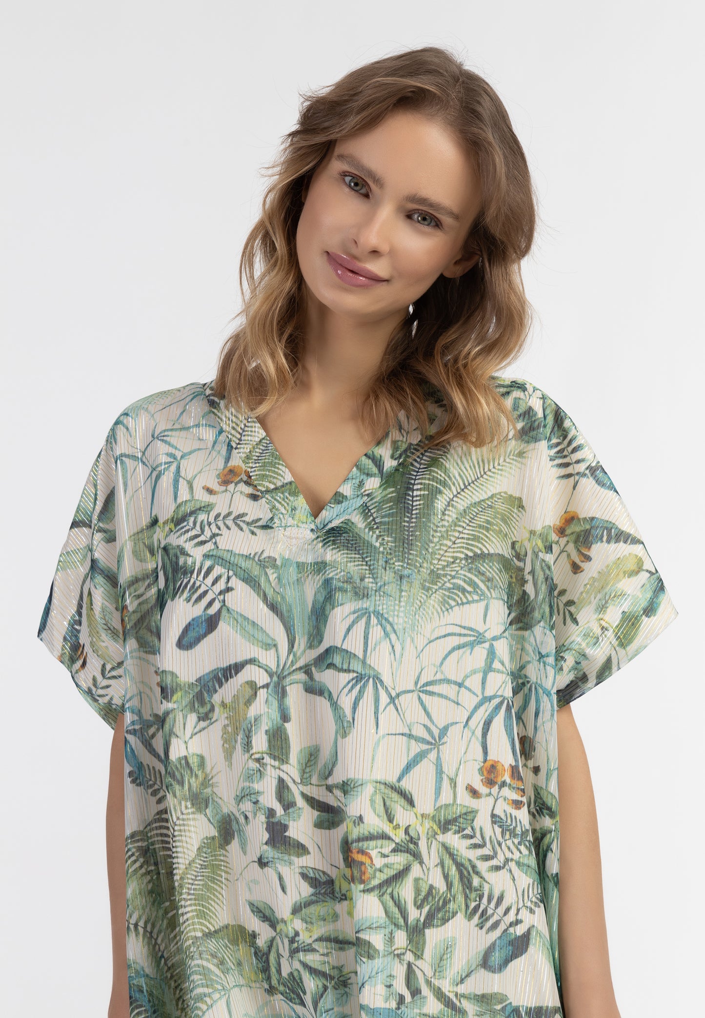 IZIA women's tunic with fancy yarn