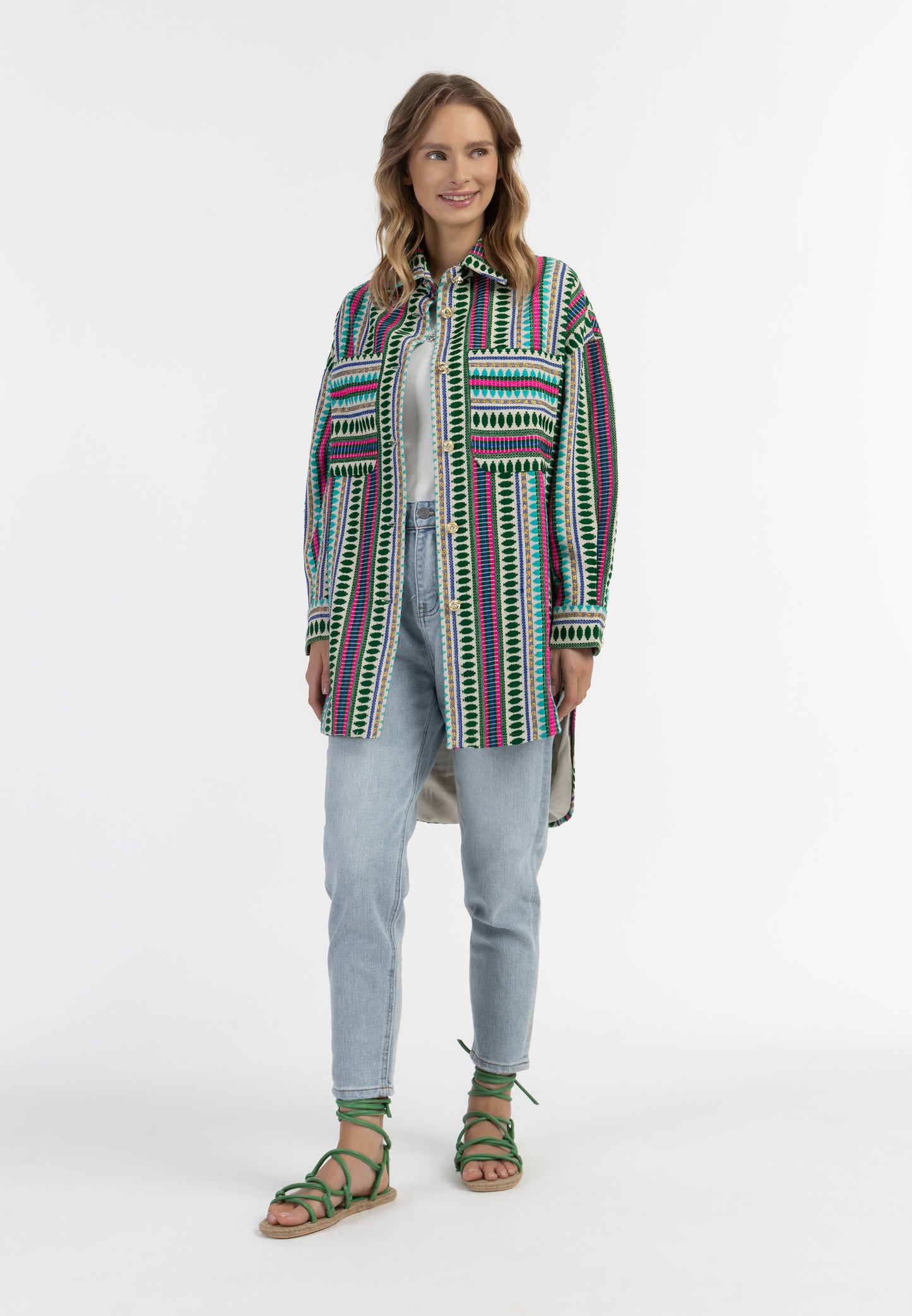 IZIA women's shirt jacket