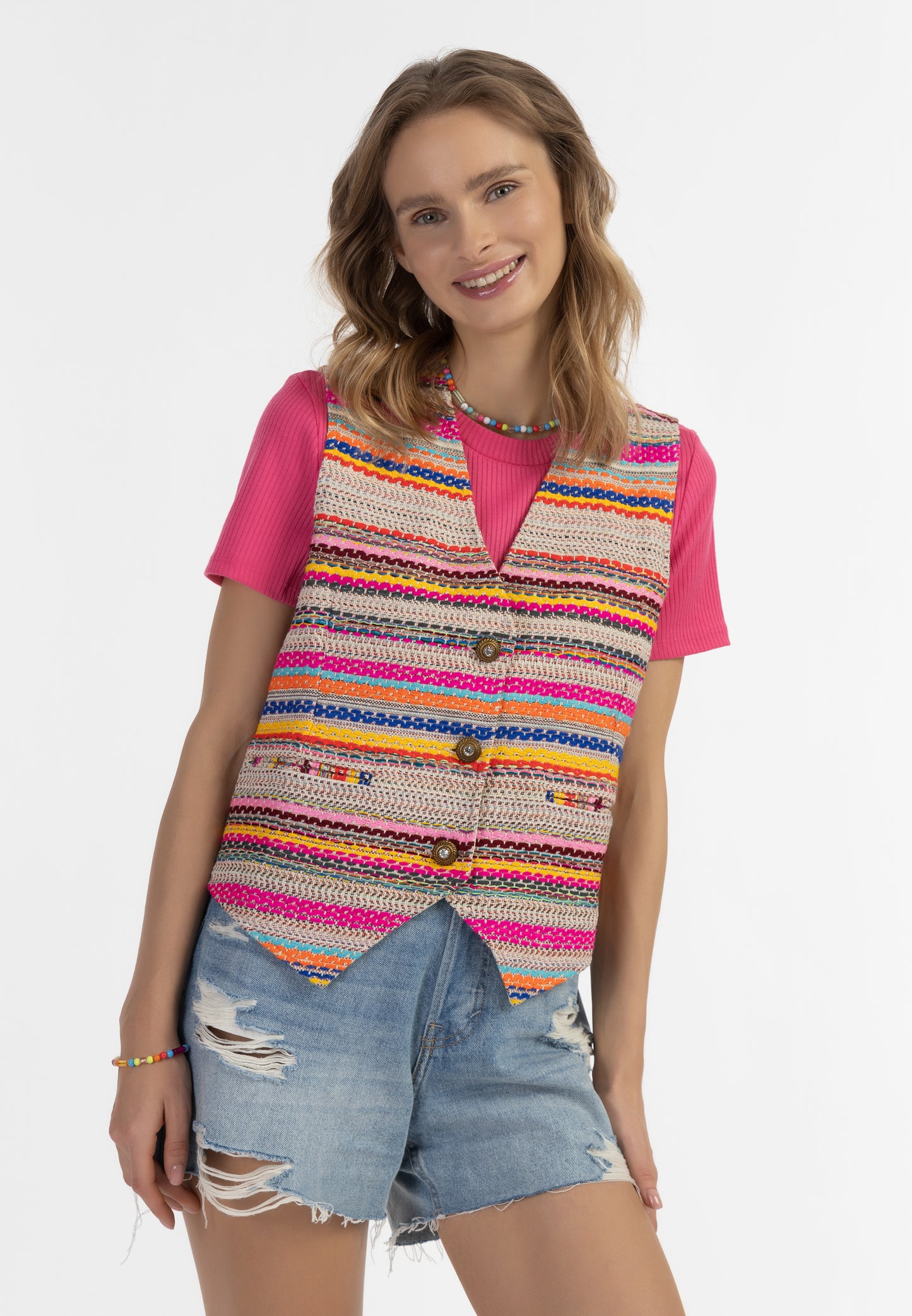 IZIA women's woven vest