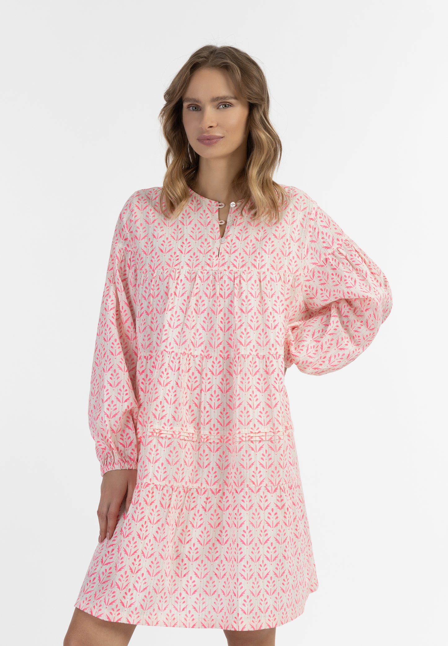 IZIA women's midi dress with all-over print
