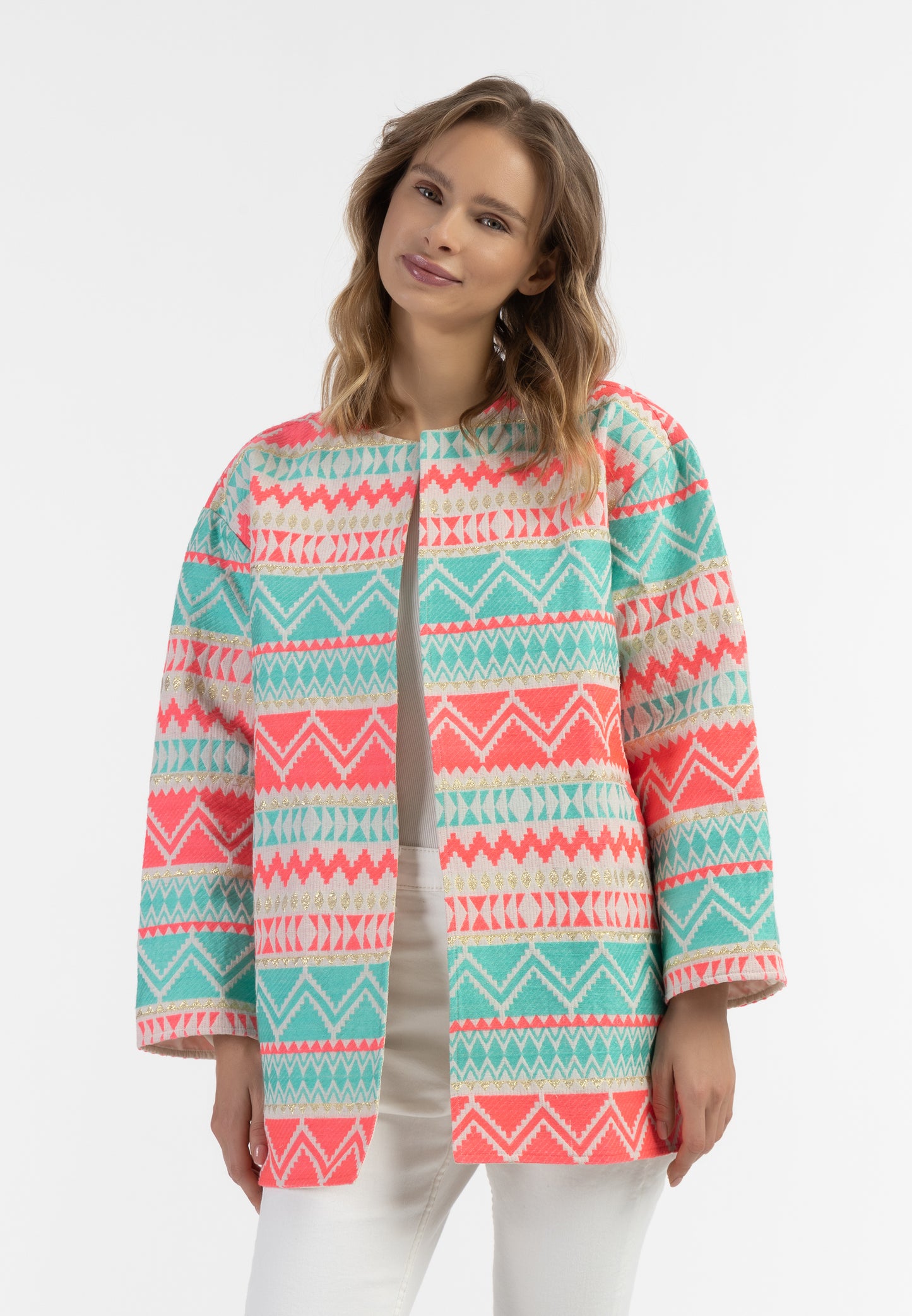 IZIA women's woven short coat