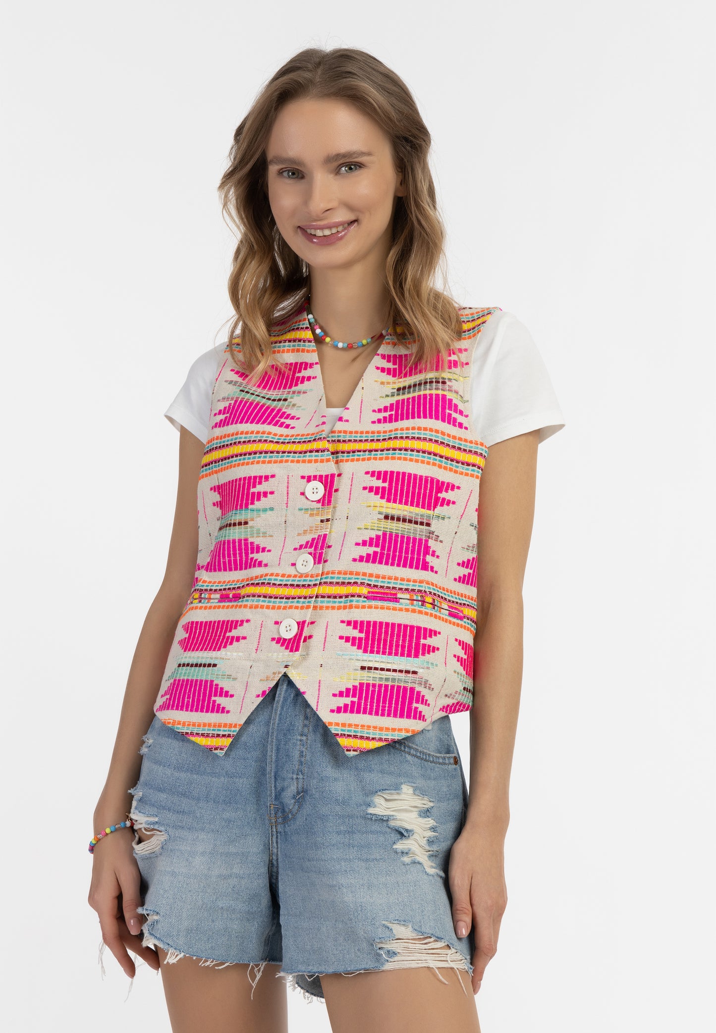 IZIA women's woven vest
