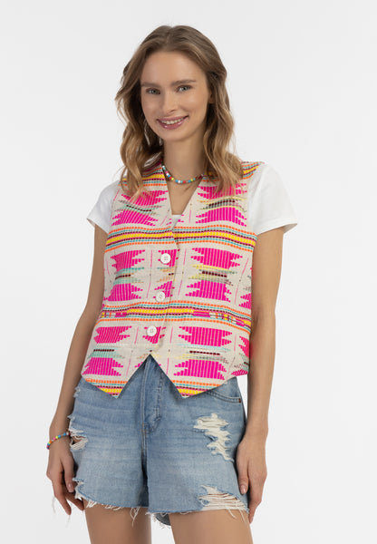 IZIA women's woven vest