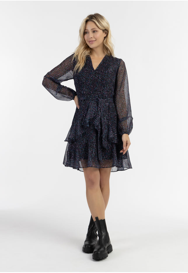 DreiMaster Vintage Women's Midi Long Sleeve Dress