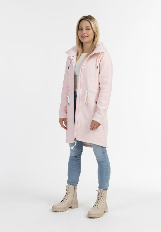 Schmuddelwedda women's knitted fleece jacket with teddy fur