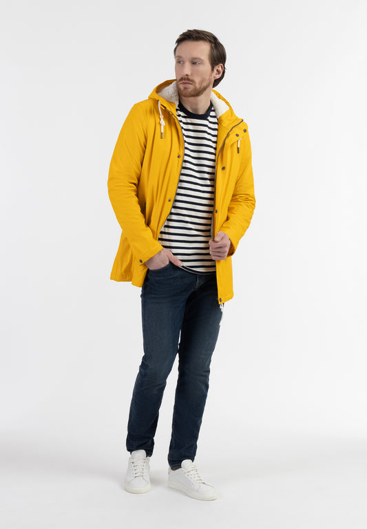 Schmuddelwedda men's rain jacket with faux fur lining