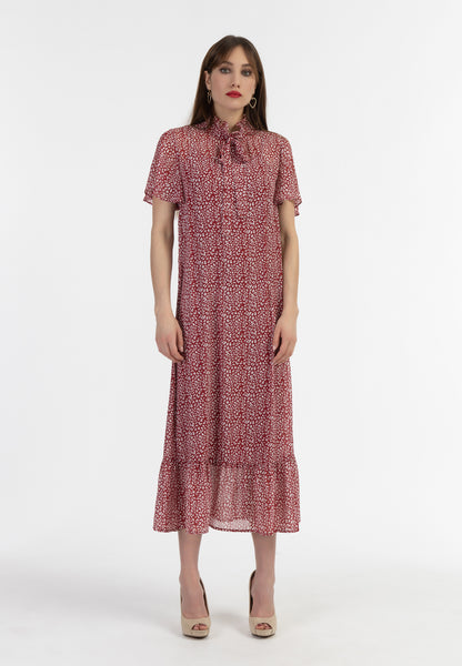 faina women's chiffon midi dress