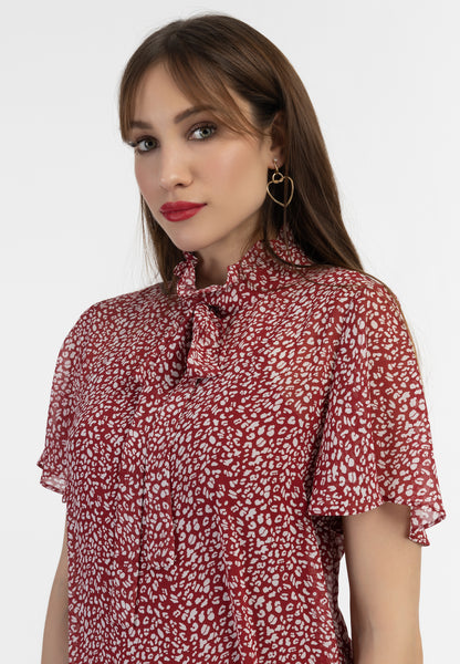 faina women's chiffon midi dress