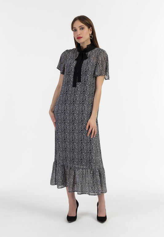 faina women's chiffon midi dress