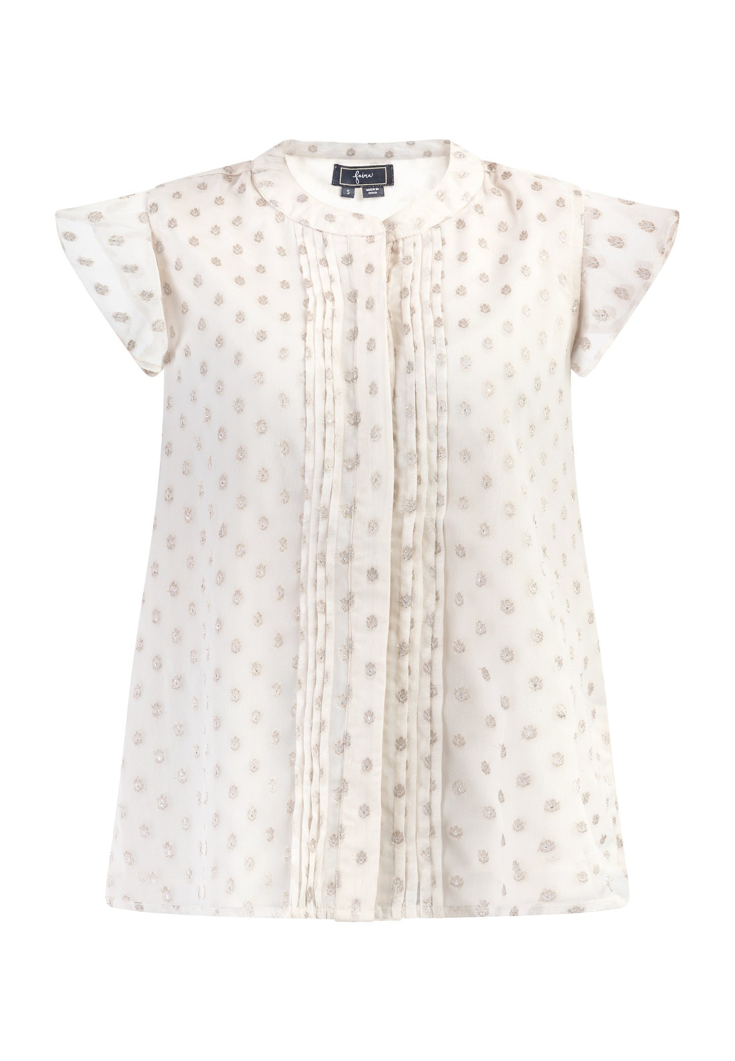 faina women's blouse shirt with ruffle sleeves