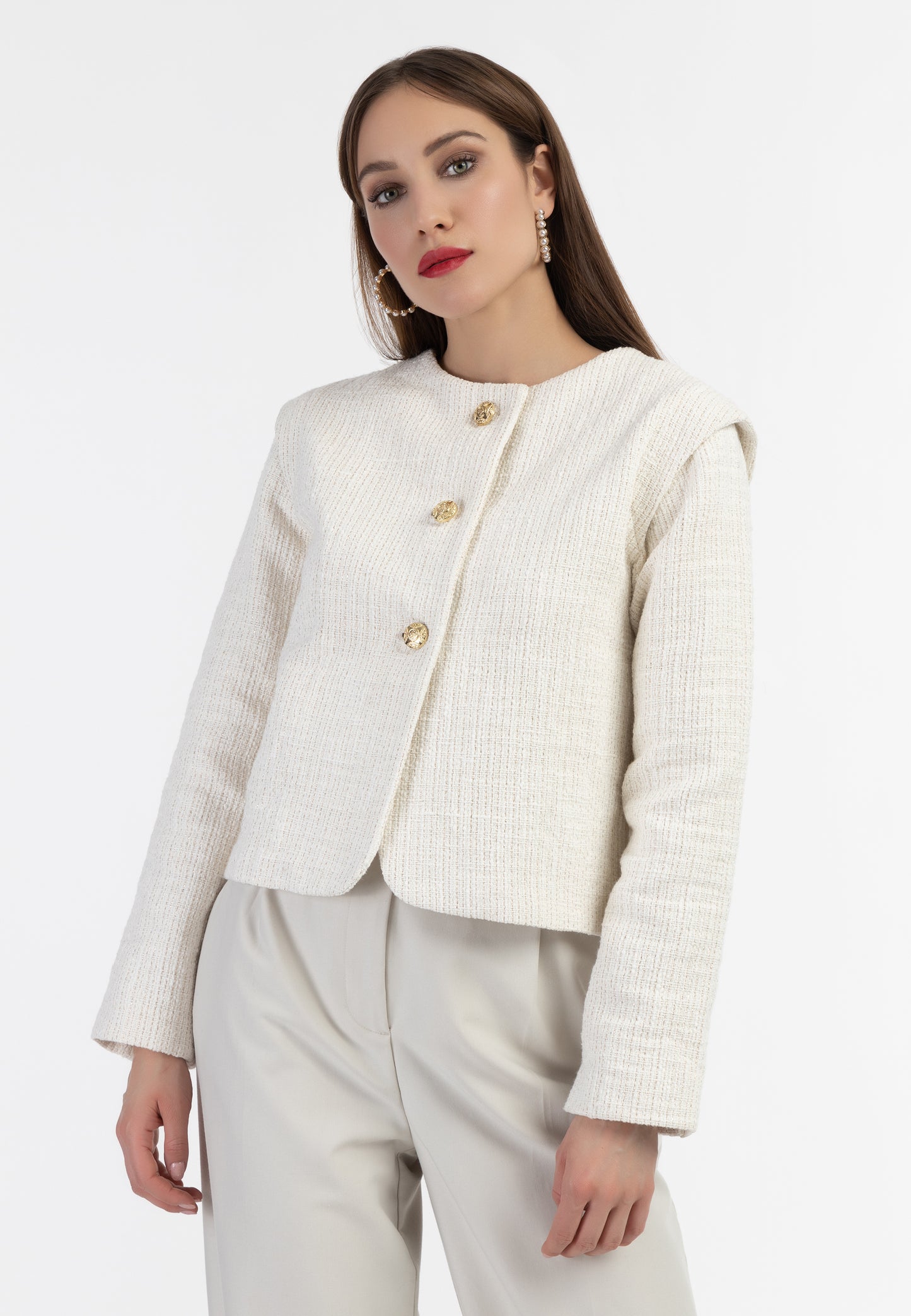 faina women's short blazer jacket