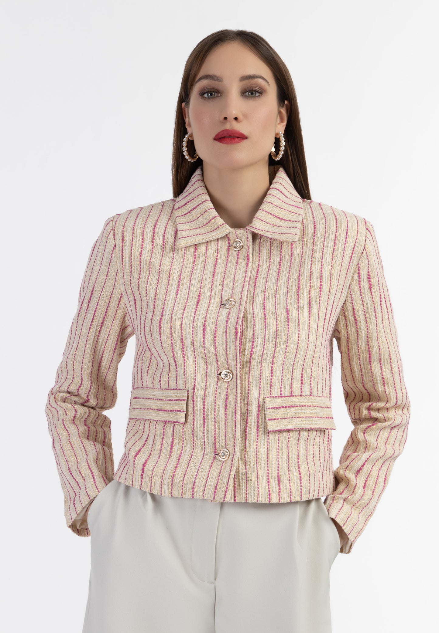 faina women's short blazer jacket