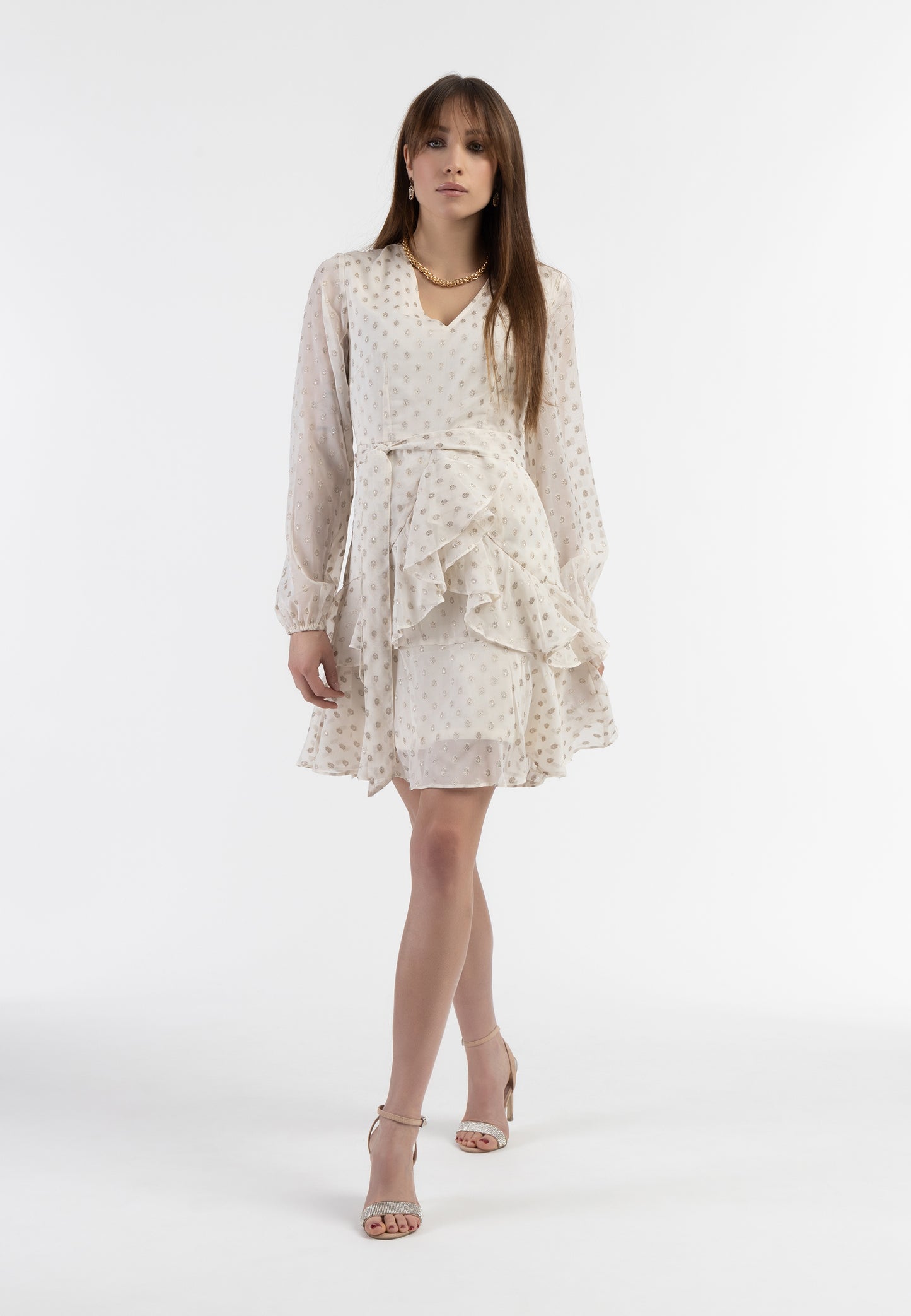 faina women's dress with embroidery