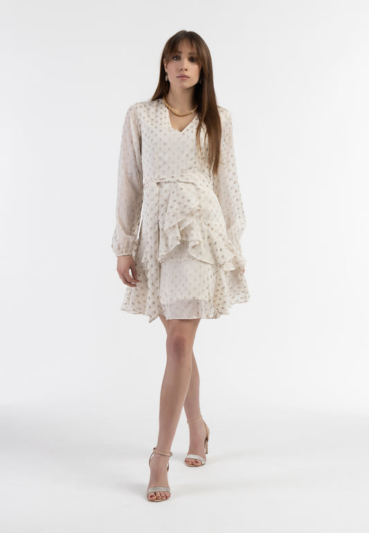 faina women's dress with embroidery