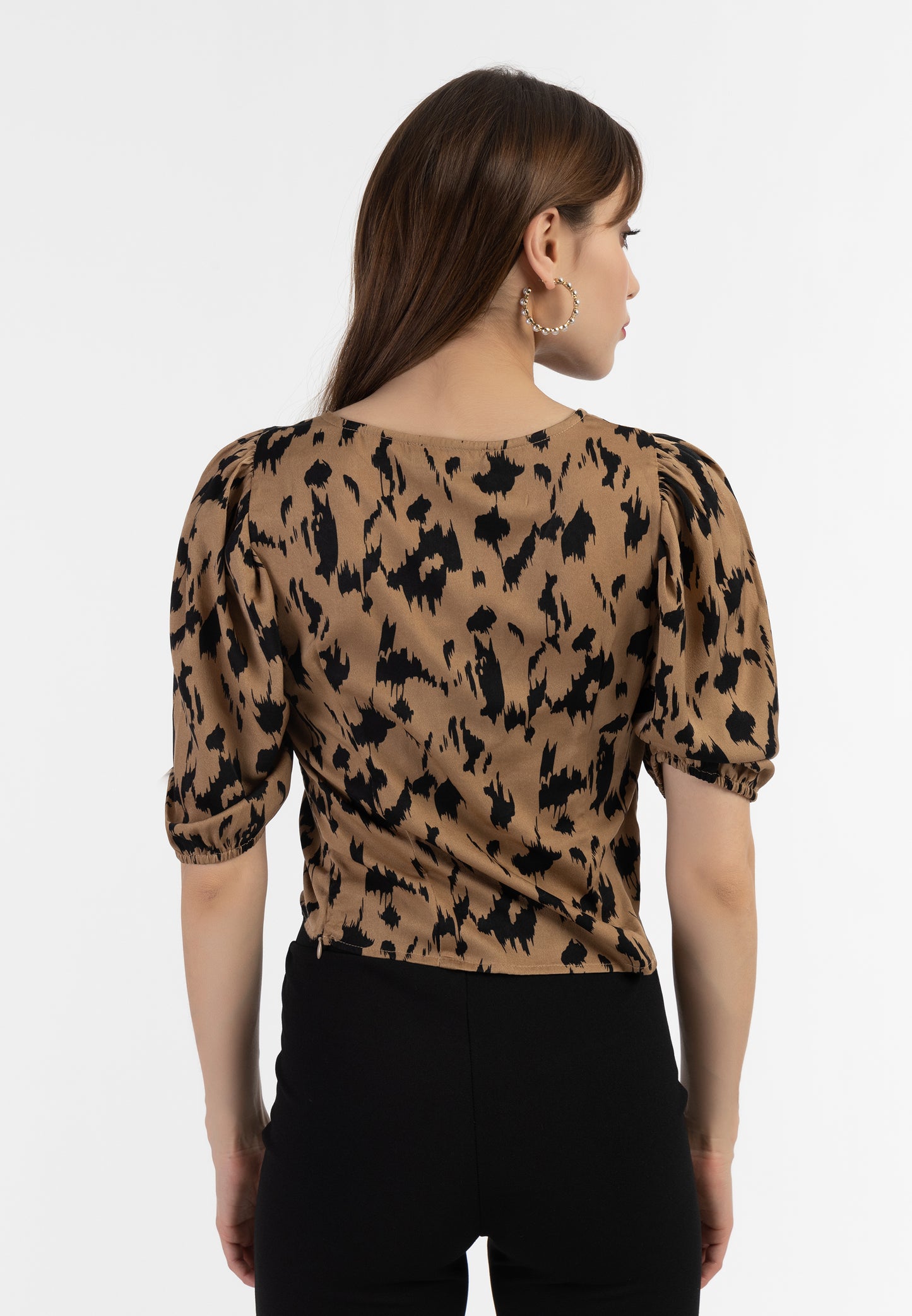 faina women's draped blouse shirt