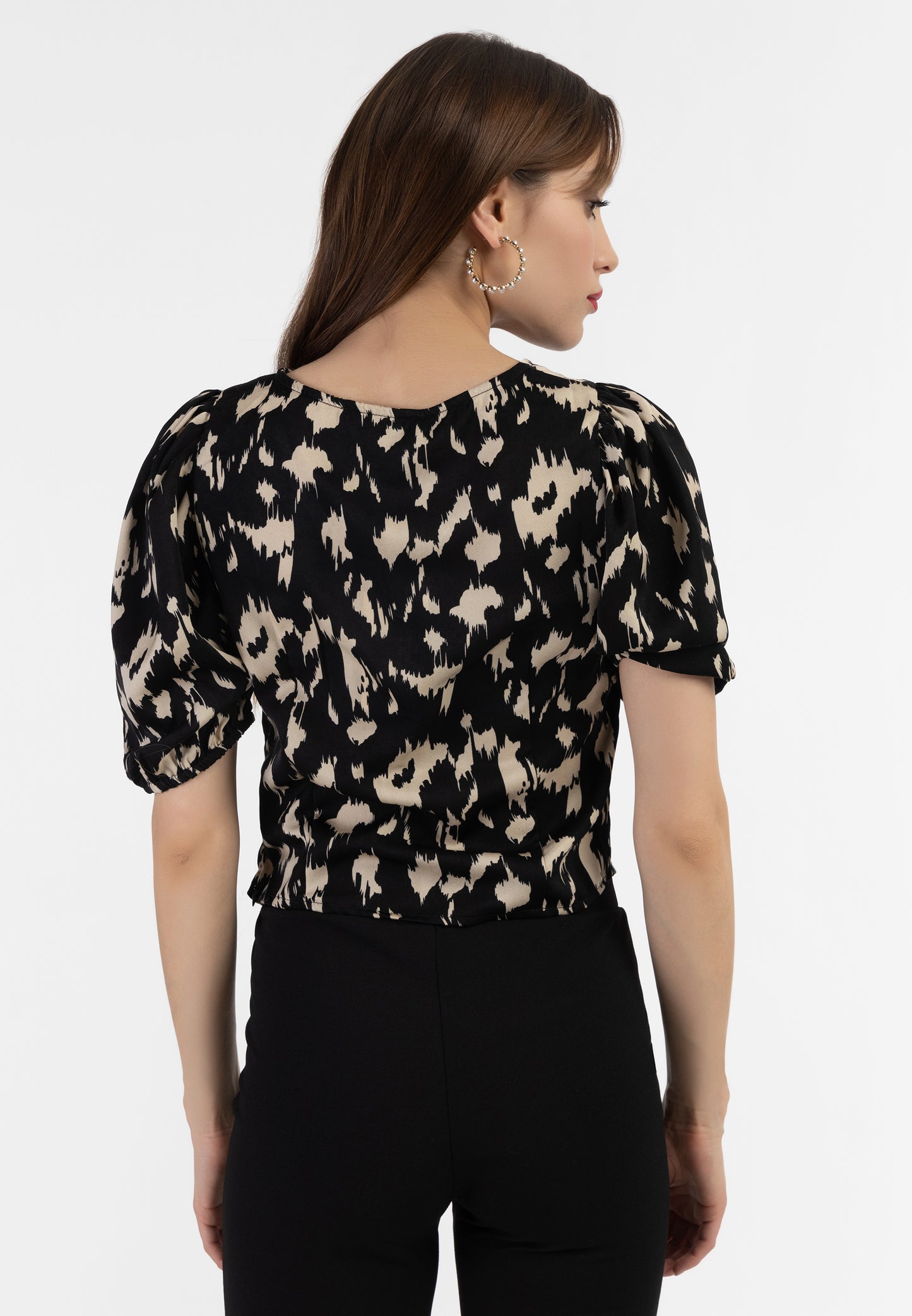 faina women's draped blouse shirt