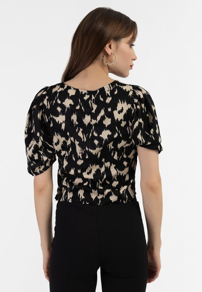 faina women's draped blouse shirt