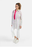 White Multicolored Stripes