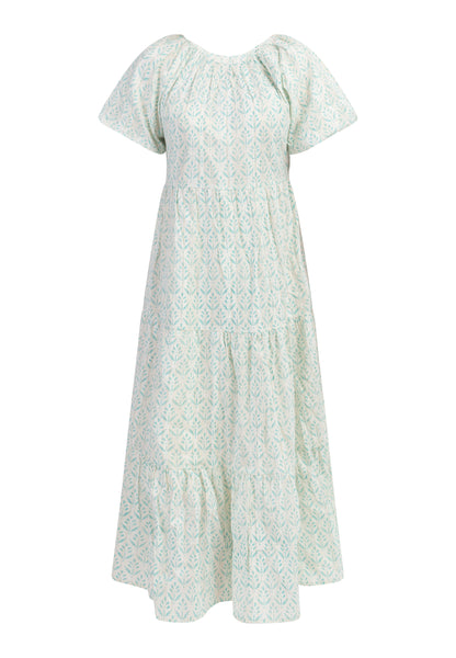 IZIA women's short sleeve maxi dress