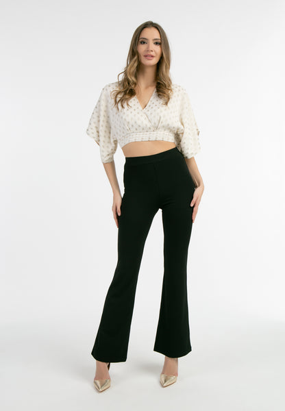 faina women's cropped blouse top