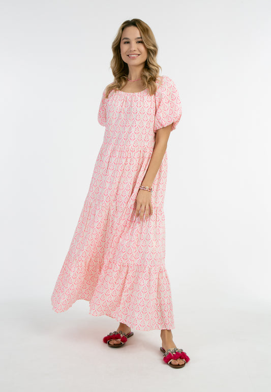 IZIA women's short sleeve maxi dress