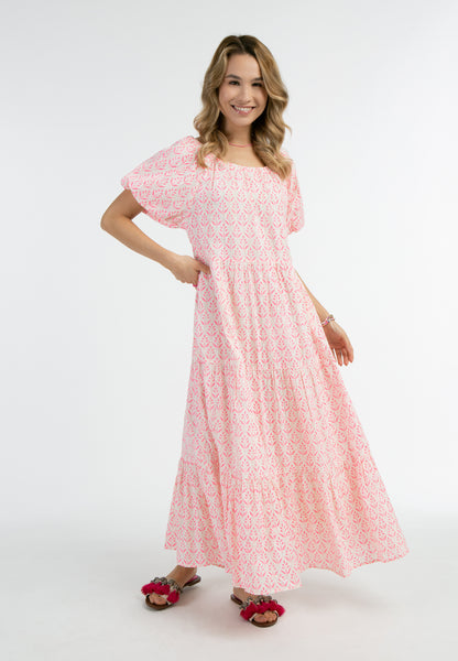 IZIA women's short sleeve maxi dress