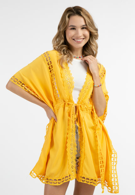IZIA Kimono damskie z koronką