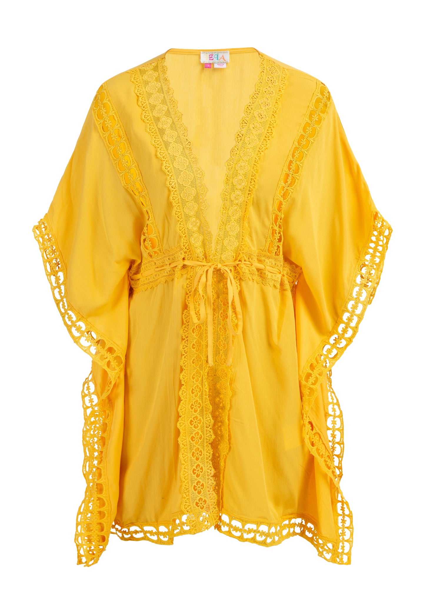 IZIA women's kimono with hole lace