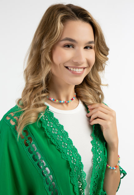 IZIA Kimono damskie z koronką